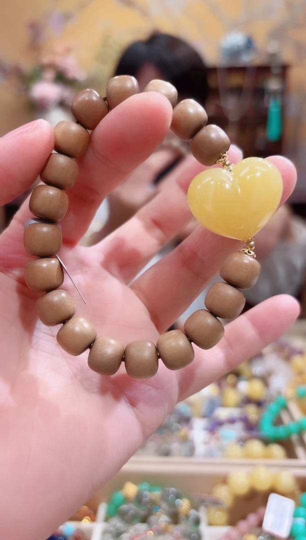 手链琥珀未镶嵌晖设计款珠串