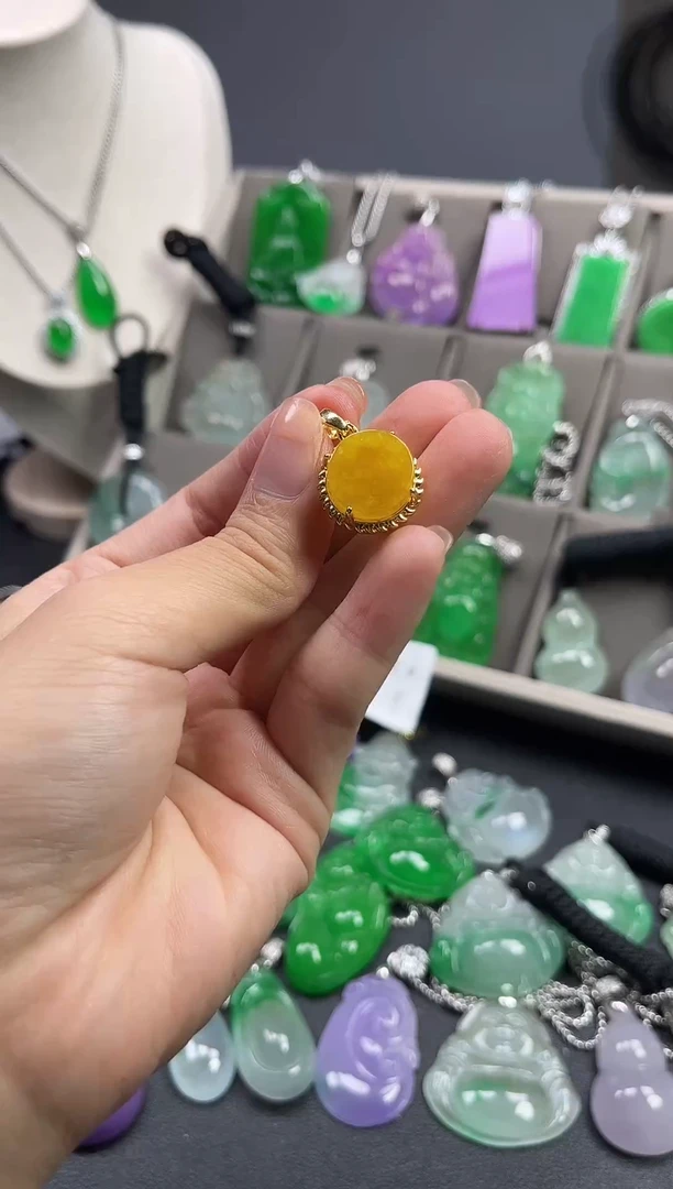 颈饰未镶嵌翡翠  所见即所得 一图一物