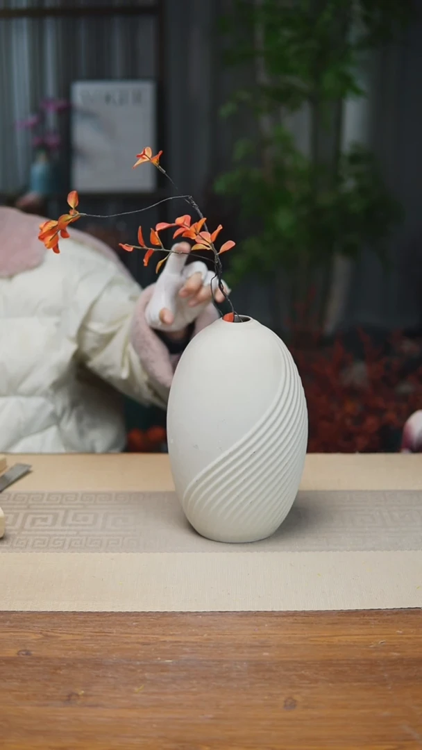 花器斜纹水滴高26