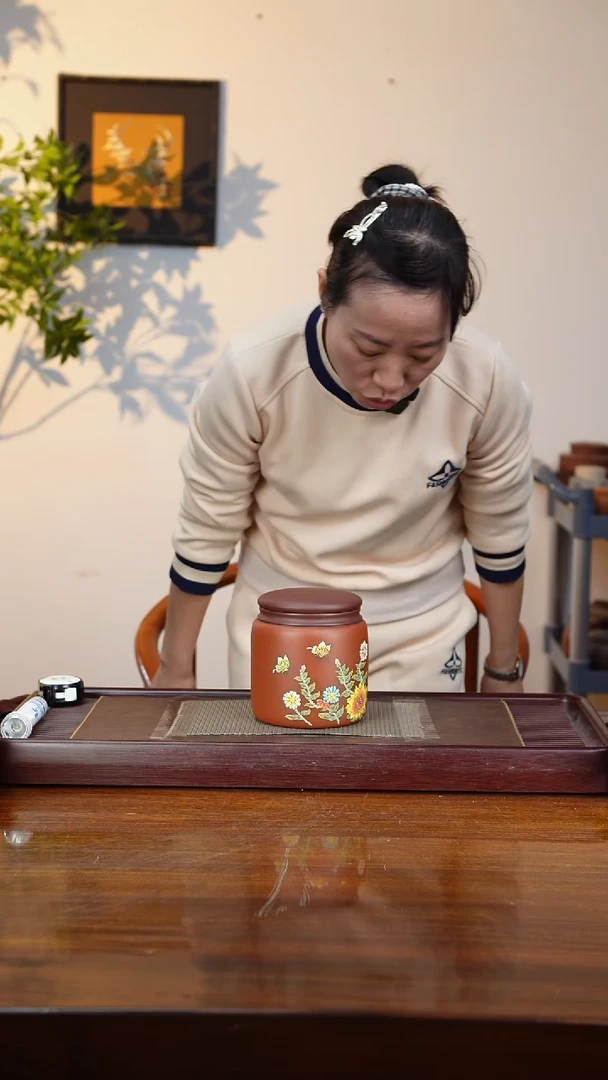 宜兴原矿紫砂茶叶罐