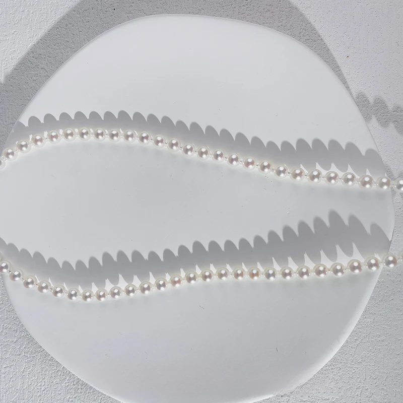 【乔森-甄藏】"皇后"海水akoya珍珠项链 5-6mm 真科研大证