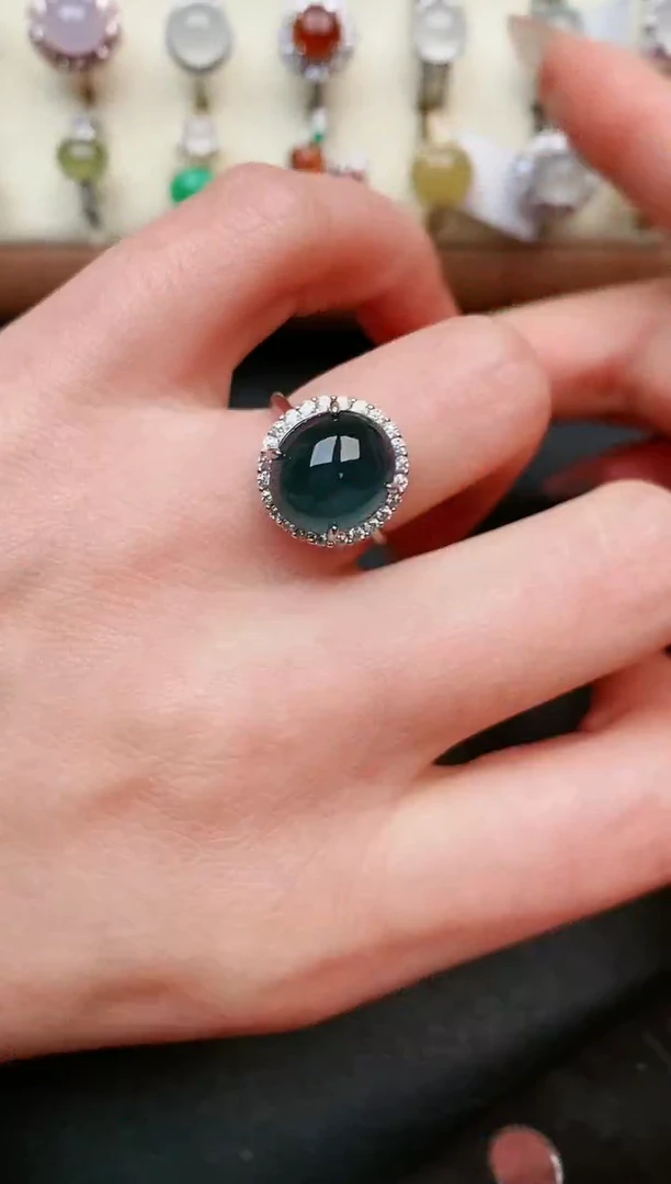 【闪购商品】翡翠戒指银S925镶嵌.....