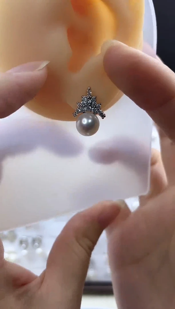 合金耳饰淡水珍珠67
