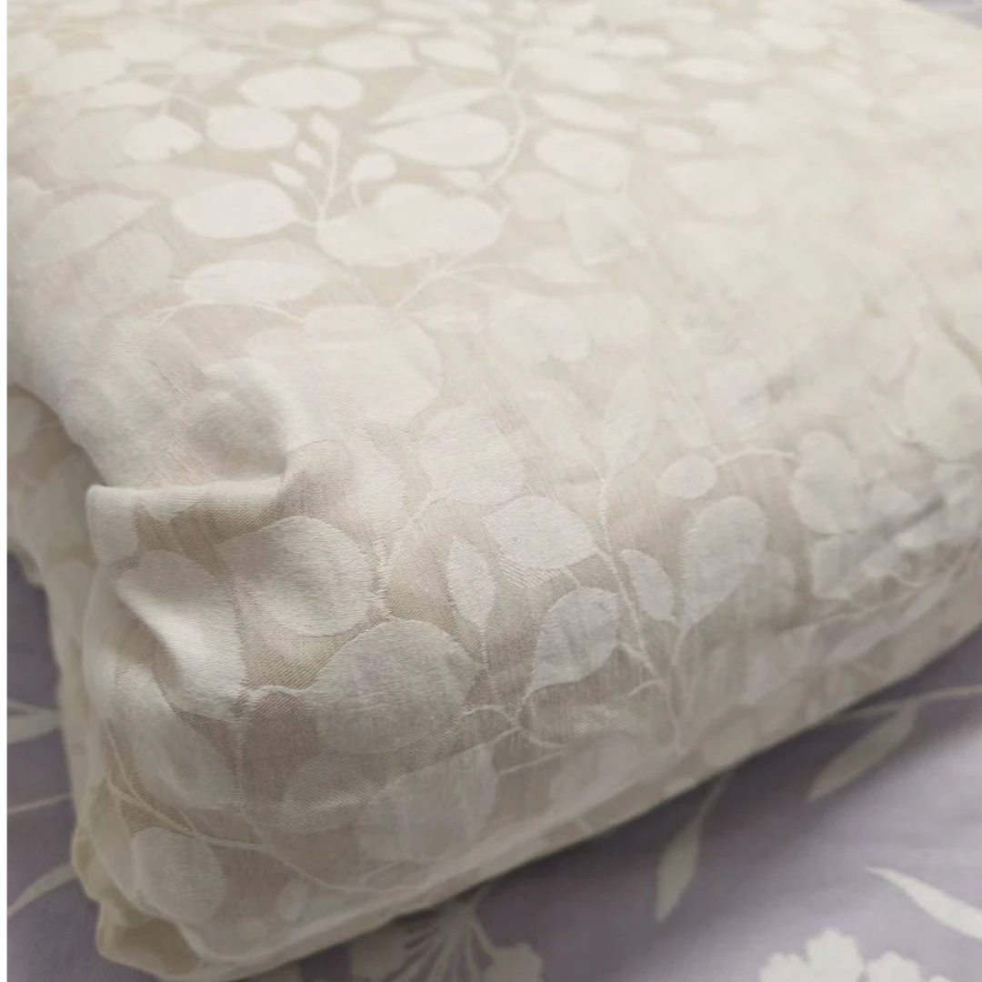 汉麻雨露麻提花羊毛被