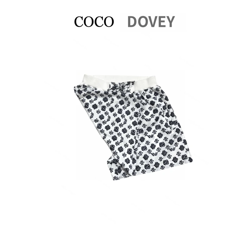 COCODOVEY【】街头潮流时尚百搭满印高腰短裤7677