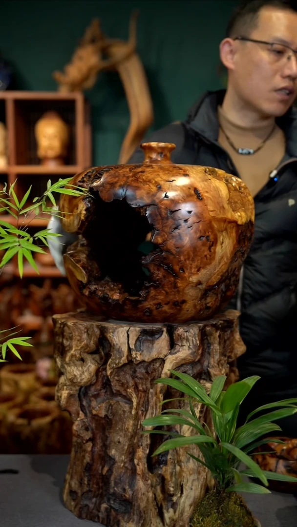 木雷击枣木平安瓶