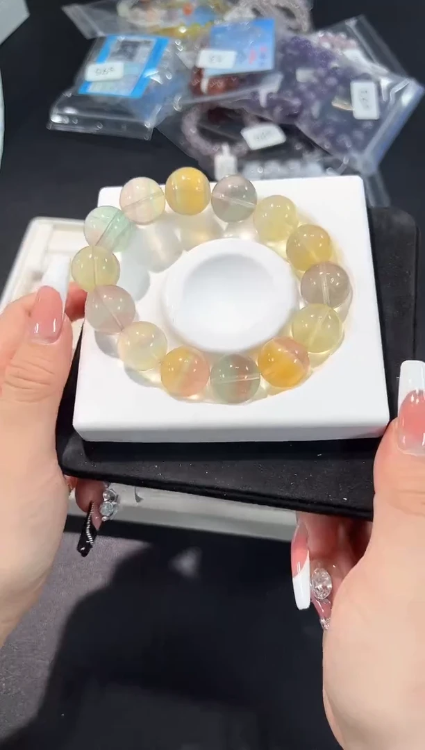 未镶嵌手串萤石6t多样性发其一【1条】默认微瑕