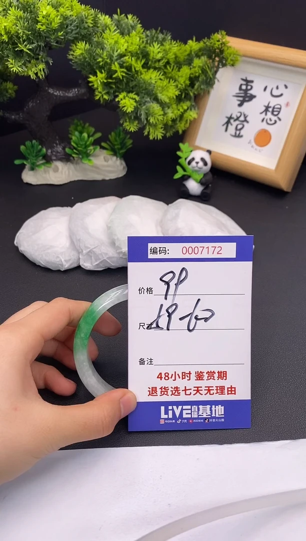 未镶嵌手镯翡翠0007172