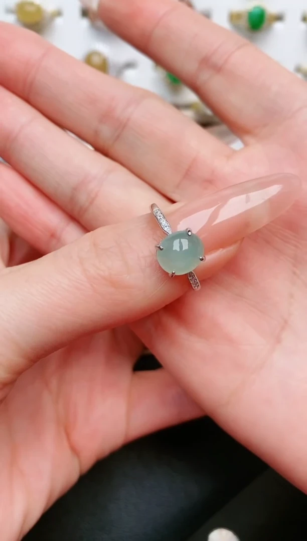 【闪购商品】翡翠戒指银S925镶嵌....