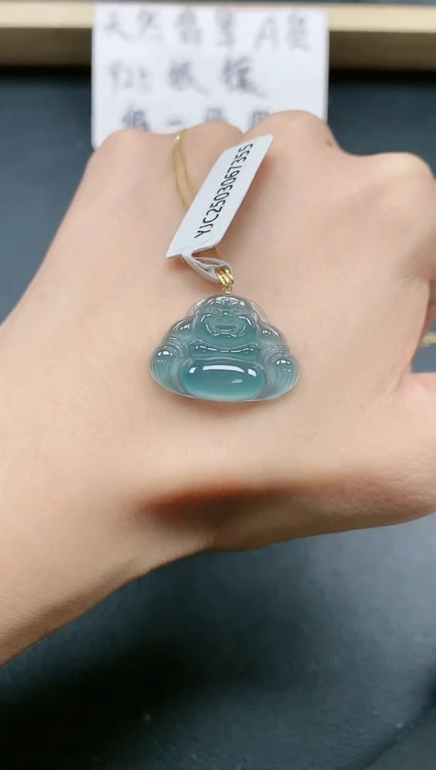 翡翠戒指18K金镶嵌1111