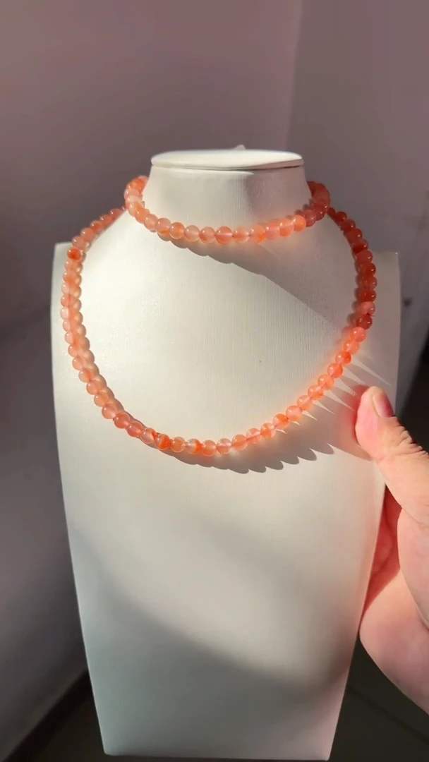 未镶嵌多样性发一件南红玛瑙7mm保山原矿冰飘圆珠多圈