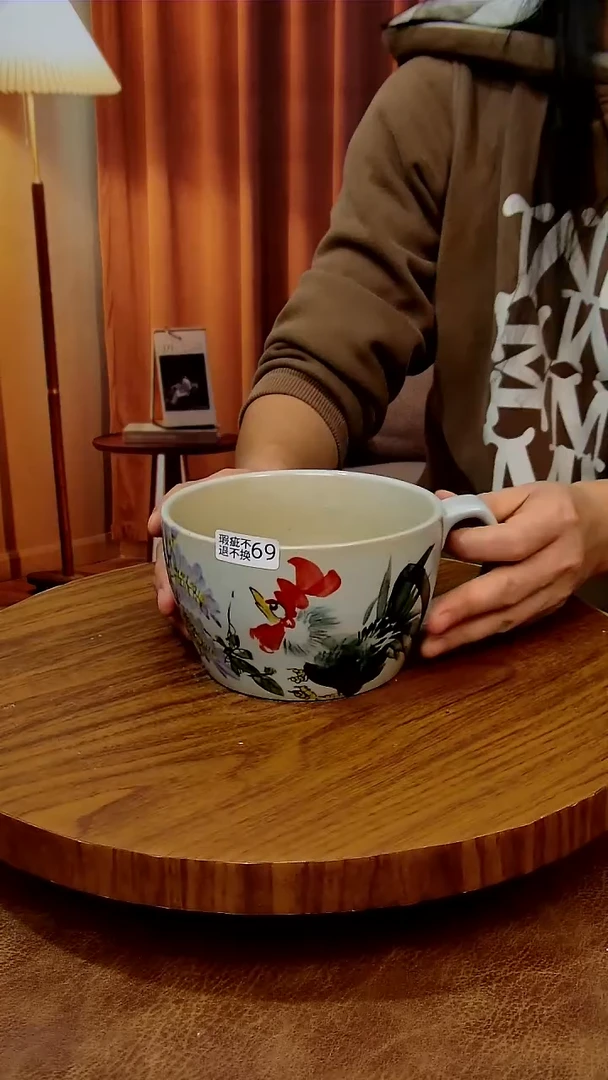 摆件陶景德镇手工手绘釉下彩陶瓷