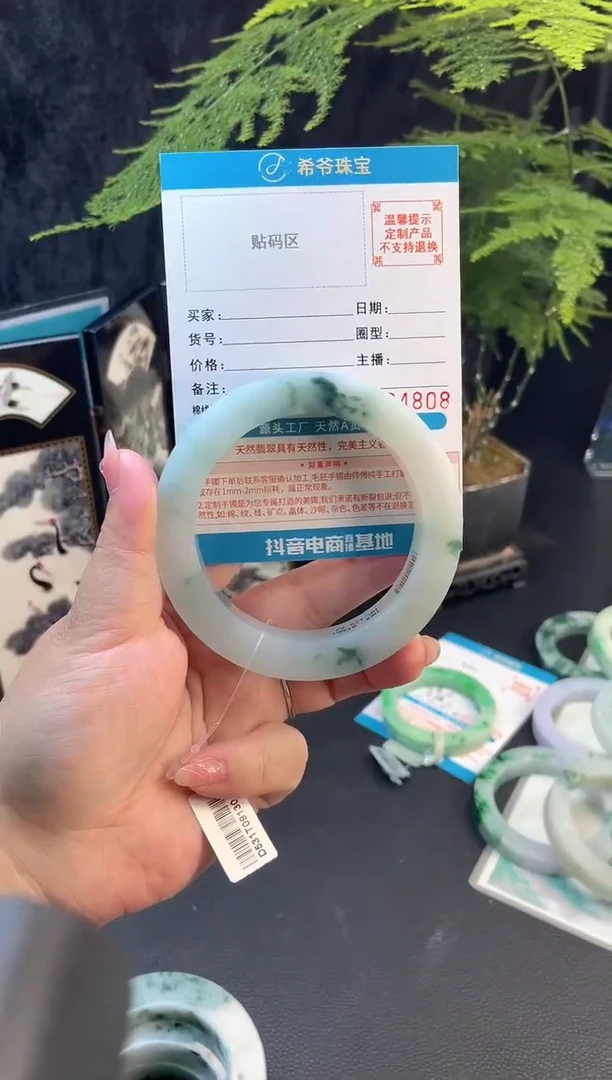未镶嵌手镯定制翡翠飞****天59-67