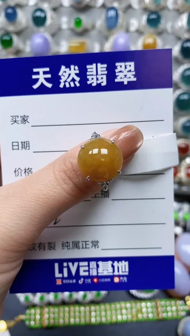 【闪购商品】翡翠戒指银S925镶嵌0082