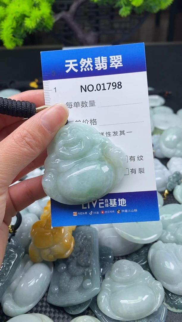 颈饰未镶嵌翡翠天然缅甸翡翠1798