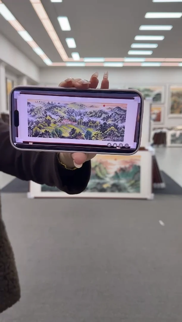 国画手绘   192*88    旭日东升