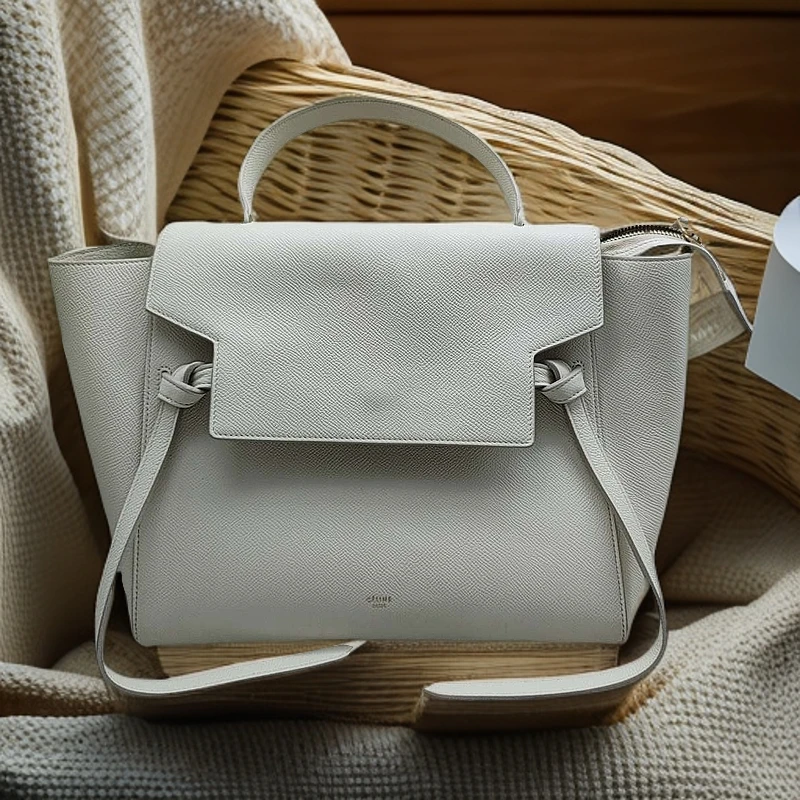 95新 Celine/思琳  白色鲶鱼包单肩包  1330 0470