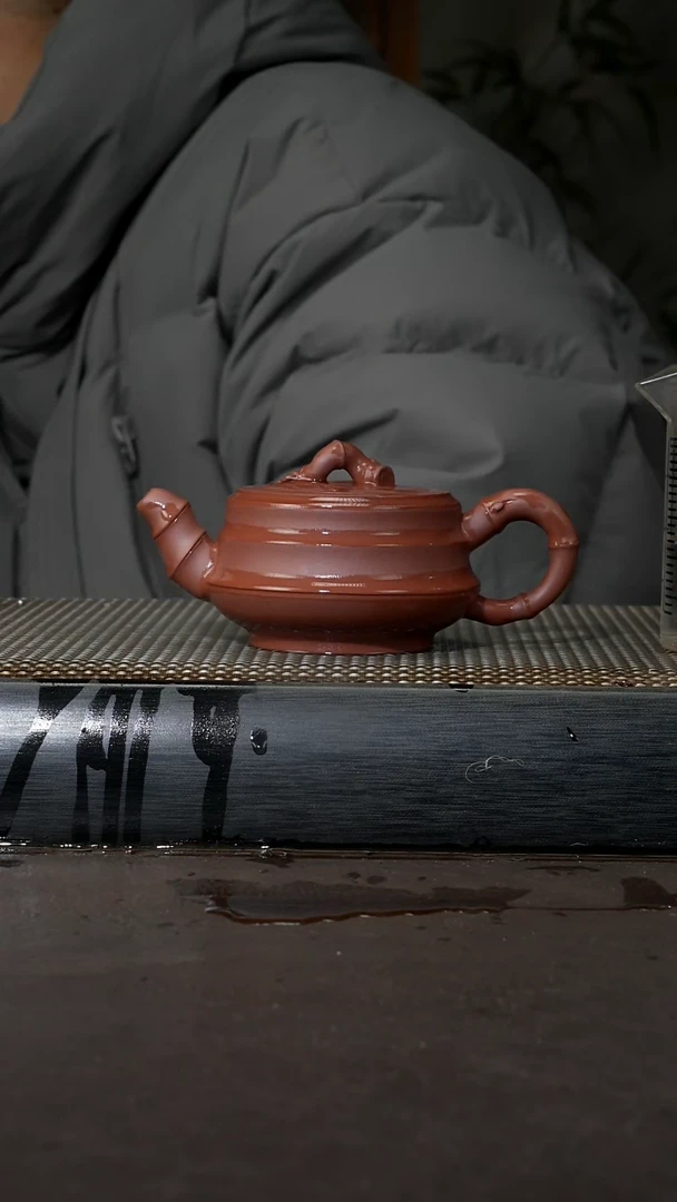 【闪购商品】紫砂茶壶清水泥 竹节 053
