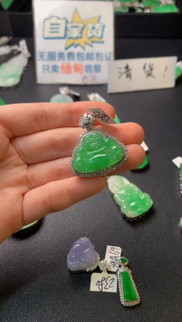 颈饰银S925镶嵌翡翠翡翠