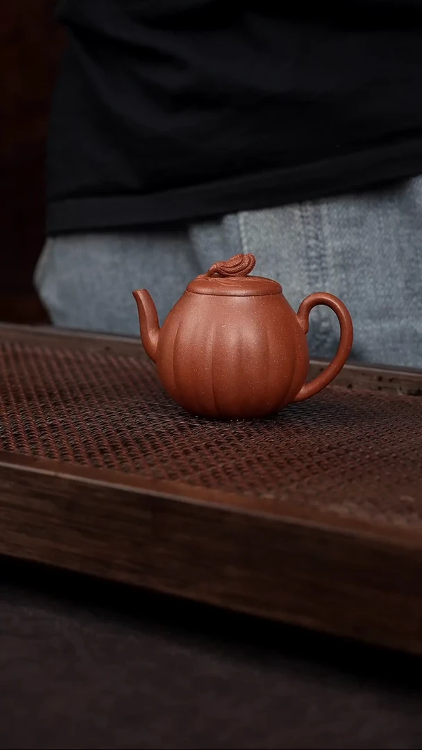 【闪购商品】紫砂茶壶红降坡佛手