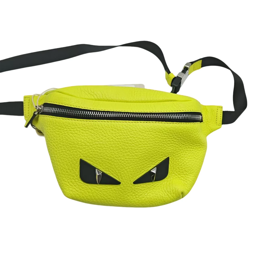 95新 FENDI/芬迪 芬迪碧梨绿小怪兽胸包/T46