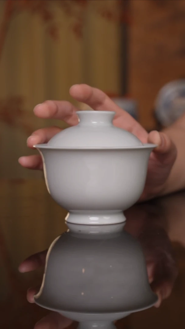 景德镇器遇陶瓷盖碗杯31号150cc