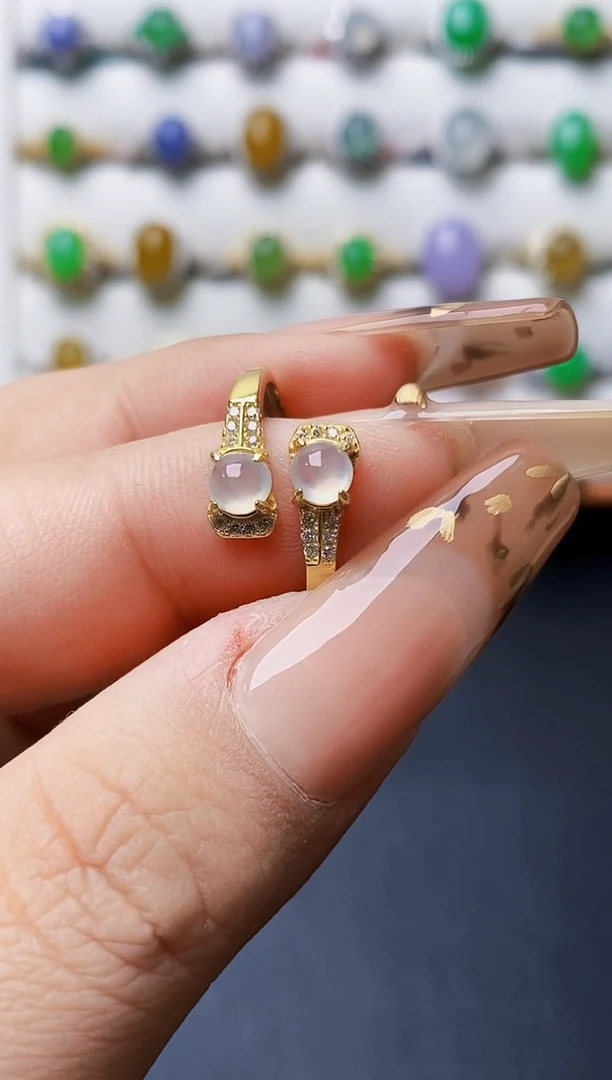 银S925镶嵌戒指翡翠1029