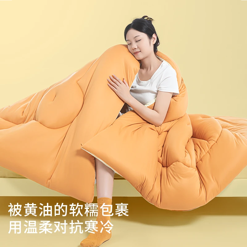 黄油小熊云感被春秋被冬被加厚保暖被子被芯家用双人被棉被芯被褥