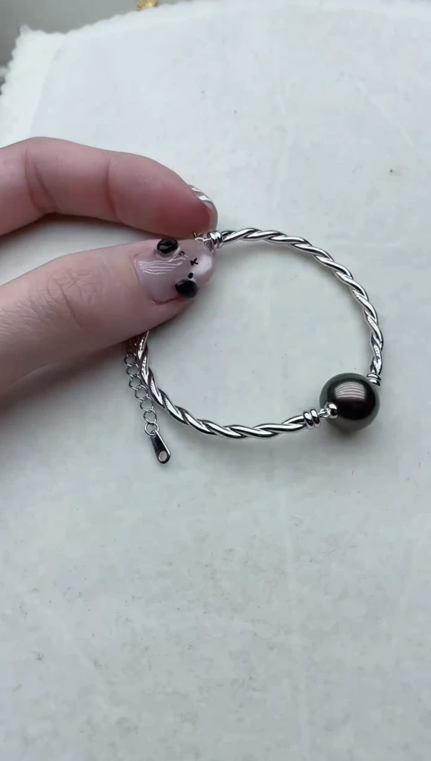 【闪购商品】海水珍珠手链银S925镶嵌117