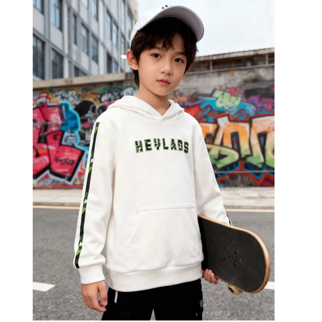 B3-1113生儿童春秋加内衬连帽卫衣(30020）