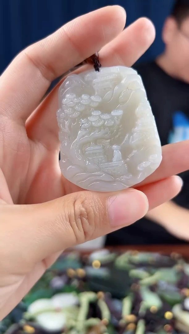 未镶嵌和田玉挂件拍一发一，