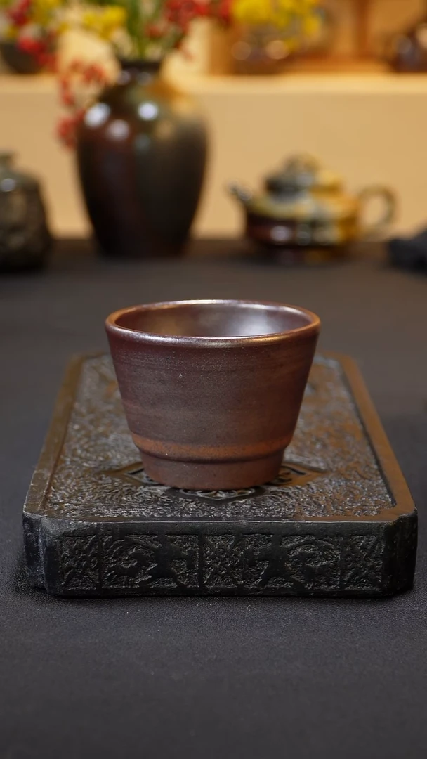 茶壶紫砂纯自然柴烧