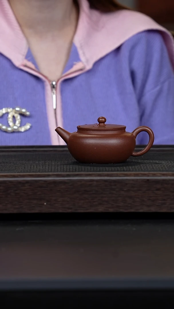 【闪购商品】紫砂茶壶平台底槽青扁晨