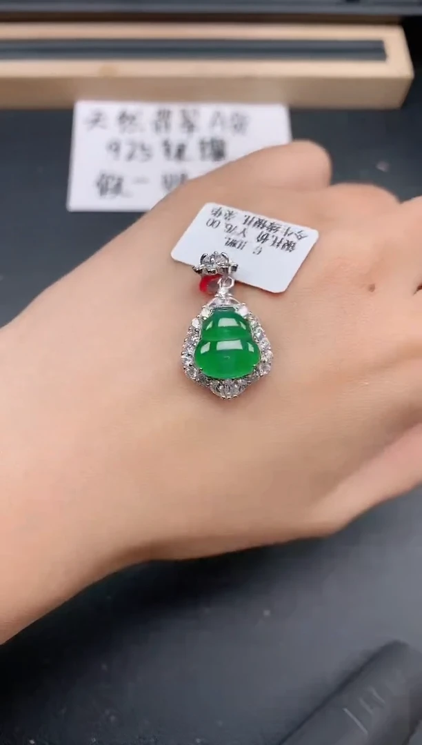 银S925镶嵌戒指翡翠11111