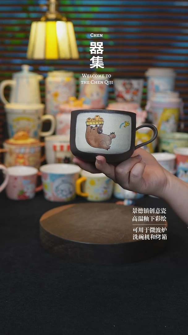 其他014景德镇纯手工手绘创意瓷器