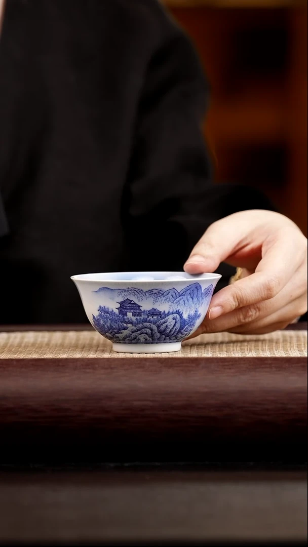 杯子红丰窑 普洱杯山水mlhfy0112