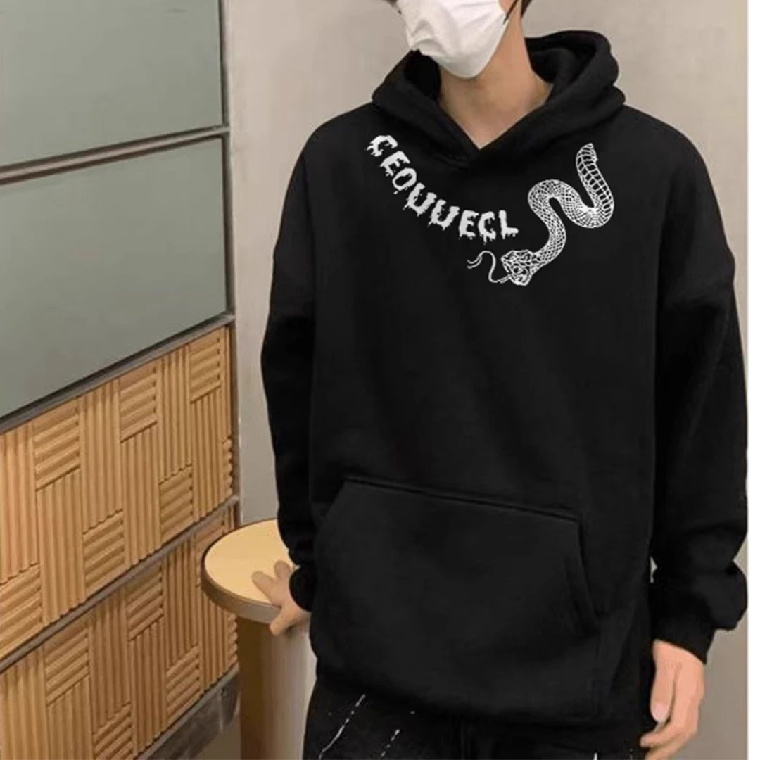 秋冬季重磅纯棉美式高街连帽卫衣男女加绒加厚2025新款青少年上衣