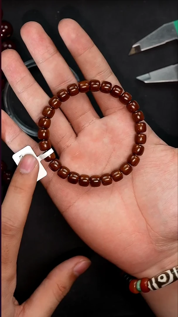 手串紫金鼠qh156咖皮实心道珠卡8+尺寸