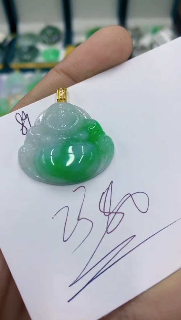 翡翠18K金镶嵌颈饰号链接1111111