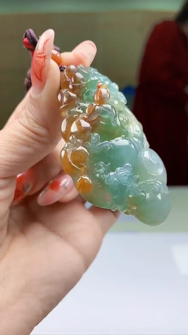 【闪购商品】定制翡翠未镶嵌4902ty-毛货挂件141