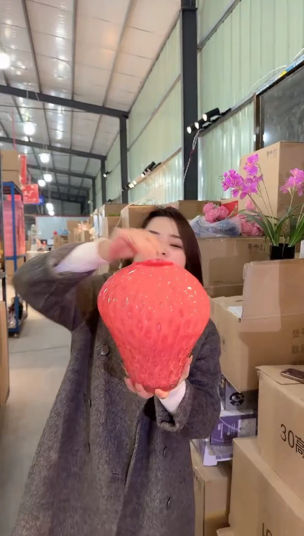 琉璃优奇花瓶摆件J-早3
