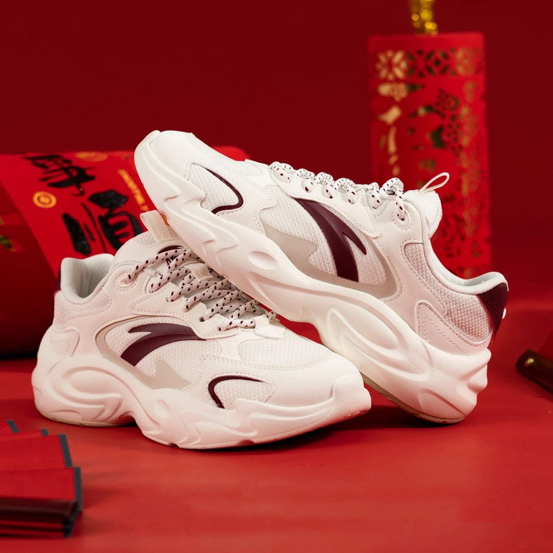 安踏好事发生 行风贺穗丨老爹鞋男女款撞色复古休闲鞋百搭运动鞋