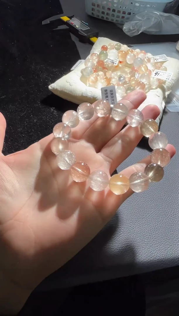 未镶嵌手串水晶157彩兔毛出厂价默认微瑕14+