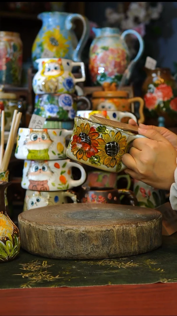 陶瓷58景德镇手工手绘釉下彩