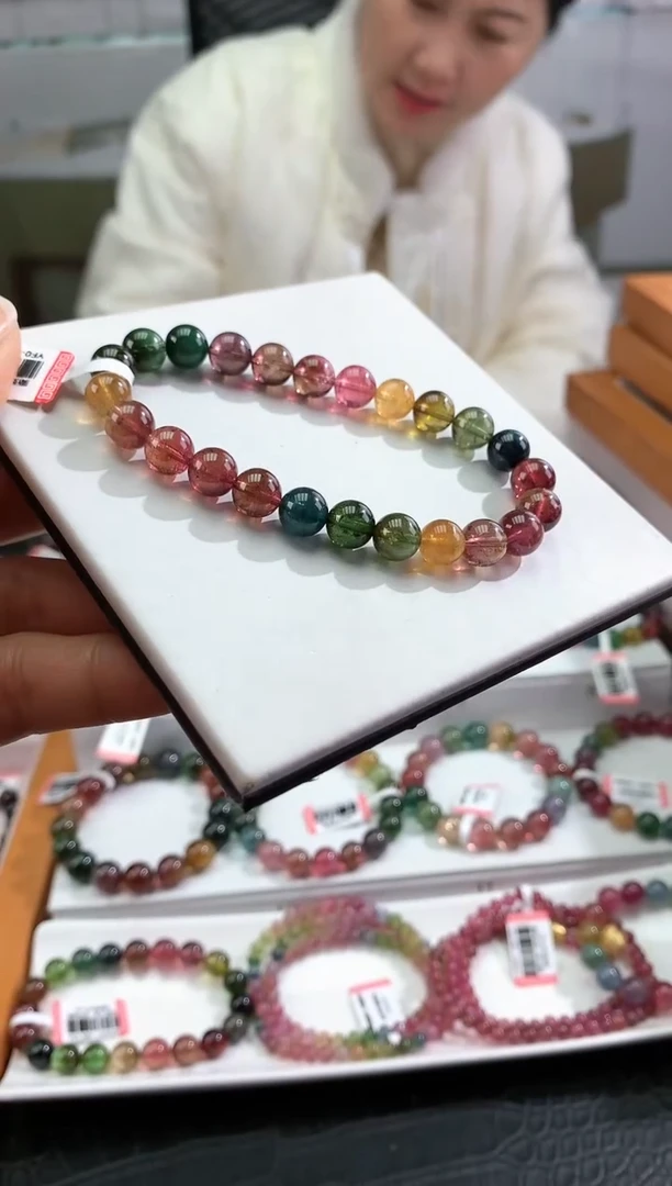 【闪购商品】碧玺手串未镶嵌多样性发一条