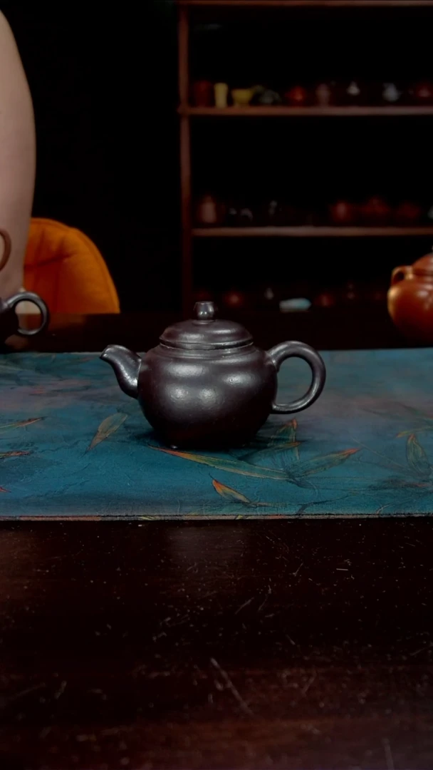 茶壶紫砂纯石红全手工体验款