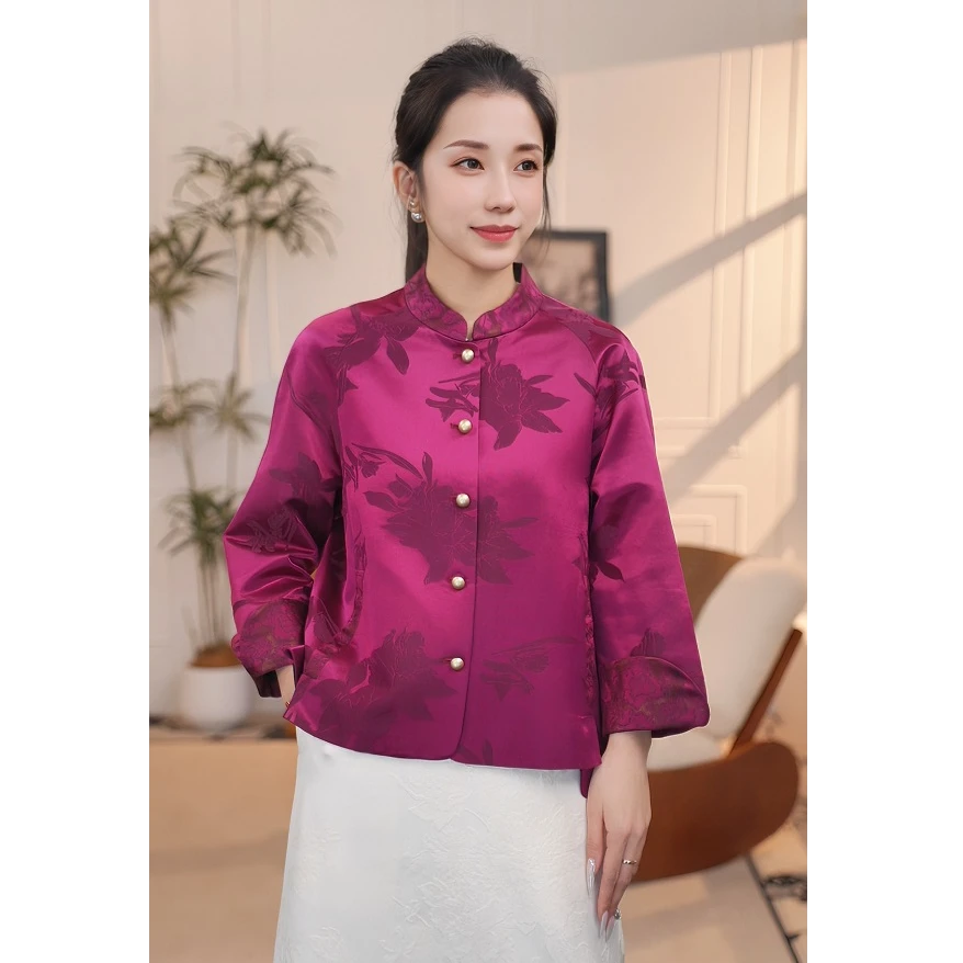 【尘缘】新中式中国风长袖上衣女士外套