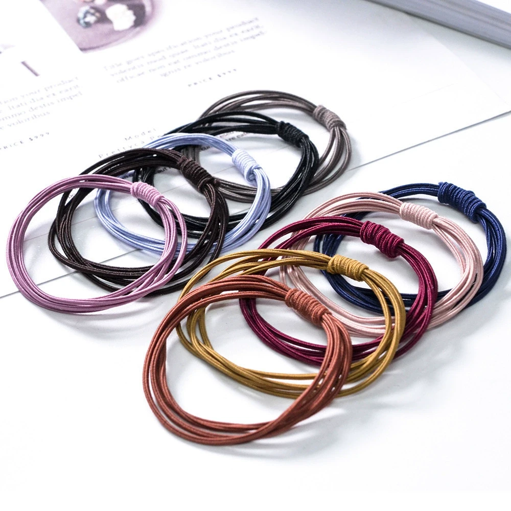 甜美风通用发绳发圈发饰森女黑色简约韩版头饰基础