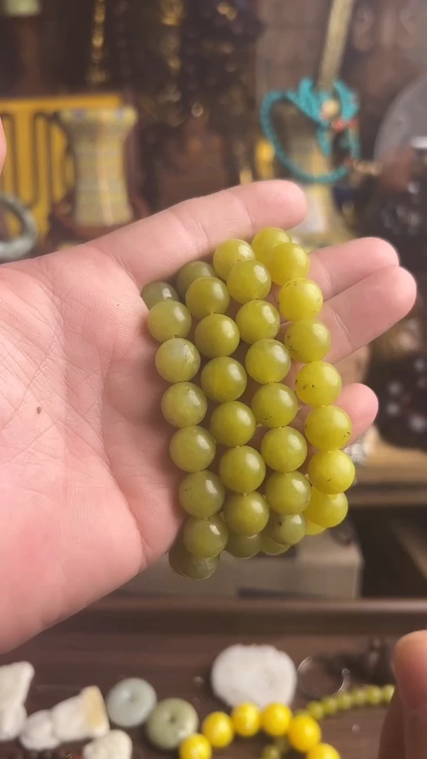 未镶嵌岫玉手链所见即所得