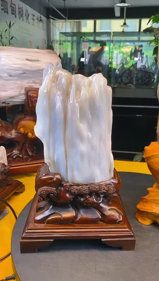 硅化玉珠宝奇石未镶嵌哈*坤1